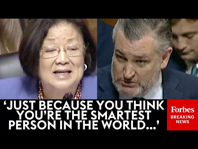 Ataques personales estallan entre Ted Cruz y Mazie Hirono durante un debate sobre manipulación ra...