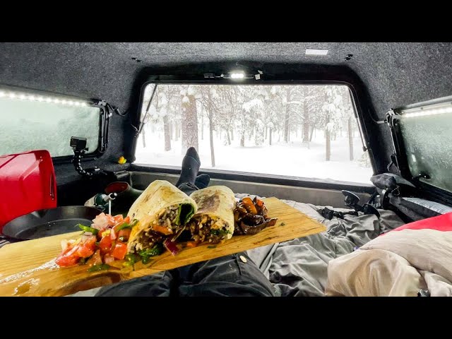 Ventiscas y burritos: Acampa y cocina en mi camioneta