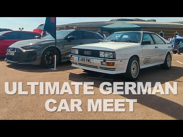 Driving the Audi UR Quattro to the Ultimate German Car Meet, Gaydon British Motor Museum #audi