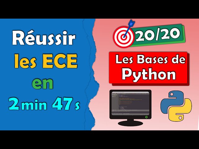 🚨 ECE : Les bases de Python