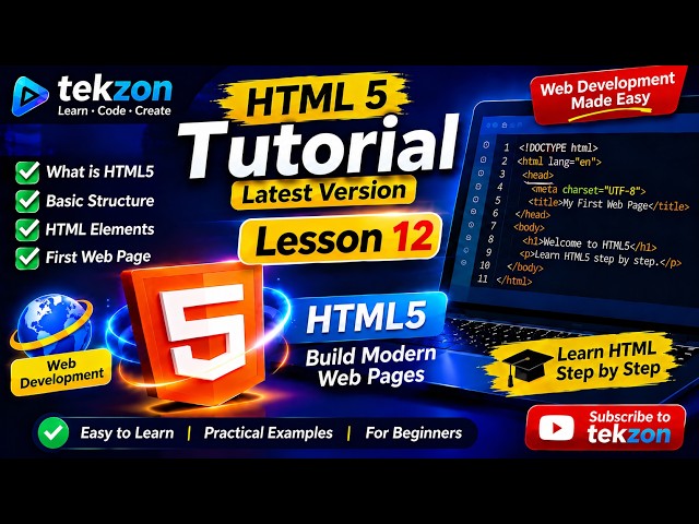 Learn HTML Step by Step | #12 use fieldset, Legend, ID and class