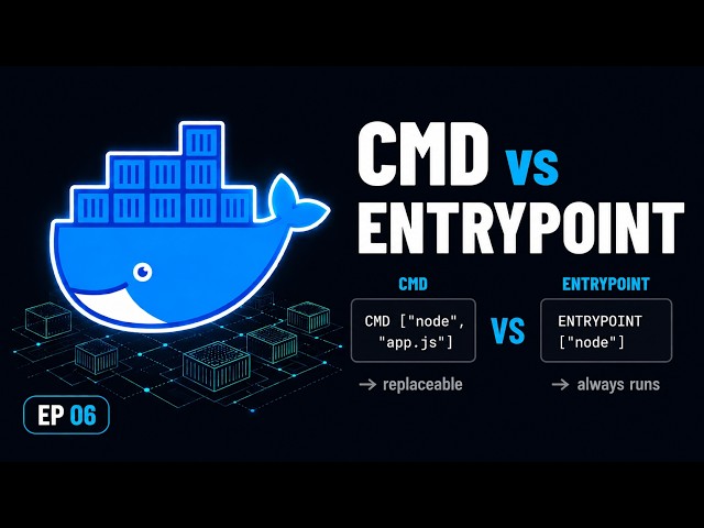 Docker CMD vs ENTRYPOINT — What's the Difference? (With Live Demo)