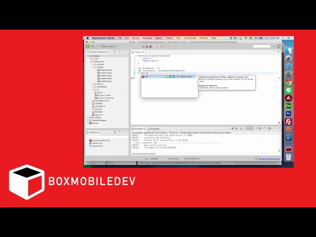 EP   021 เริ่มสร้าง function แบบง่ายสุดๆ Appcelerator [BOXMOBILEDEV]