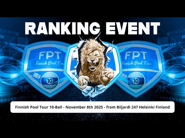 Tv-Table 1 - FPT 10-Ball Ranking Event - Makkonen vs Piilola