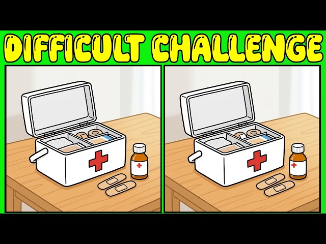 【Spot the difference】🎯 Brain Fitness: HARD 90-Second Challenge