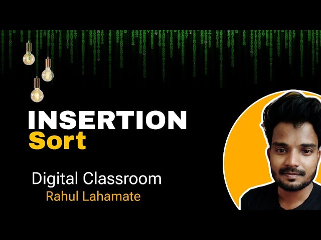 INSERTION SORT | EXAMPLE