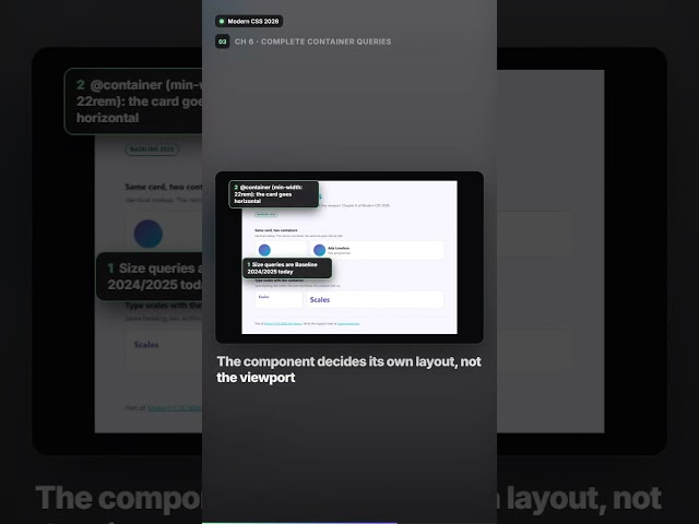 Modern CSS 2026: honest support labels, real demos #shorts #css