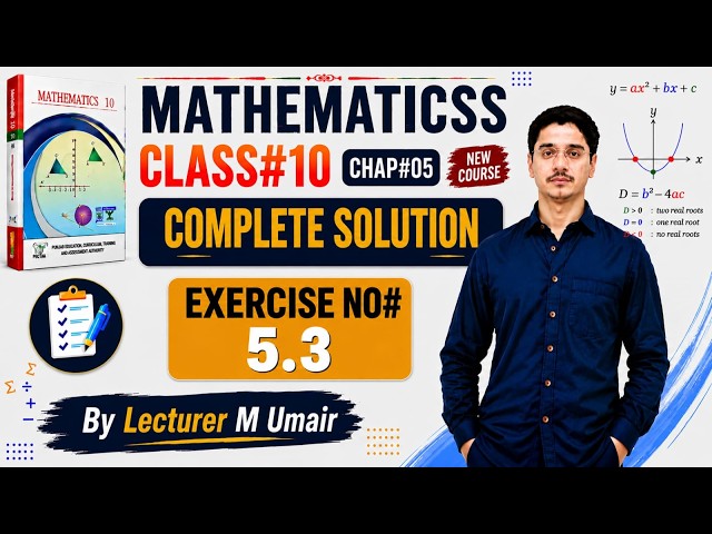 Class 10th Math,Ch#5 Ex#5.3, Qno1(i-x) complete solution| Umair #Math