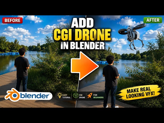 Blender: Create a REALISTIC CGI Drone (Easy VFX)