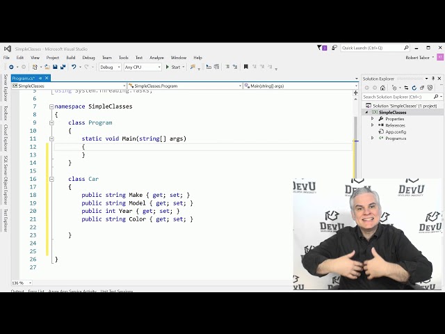 C# Fundamentals for Absolute Beginners  14  Understanding Classes