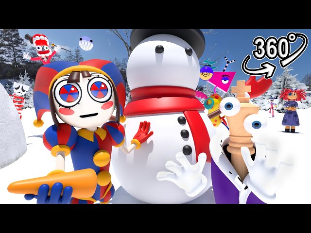 Pomni & Friends Having Fun in the Snow! Winter Vacation Special ☃️❄️😂 (TADC Fan Animation) | VR 360°
