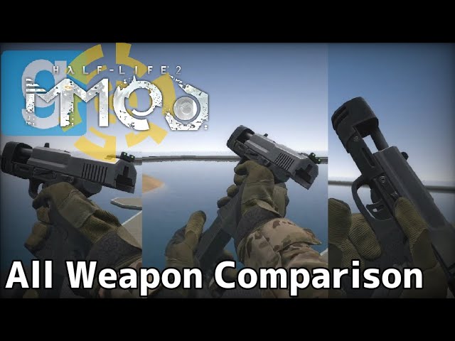 Garry's Mod | MMOD Weapon Comparsion ( Replacement , TFA , MW Base )
