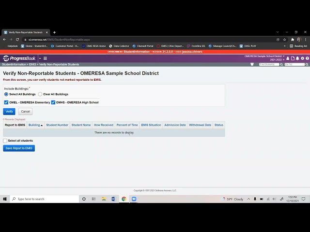 EMIS Verify Student Data