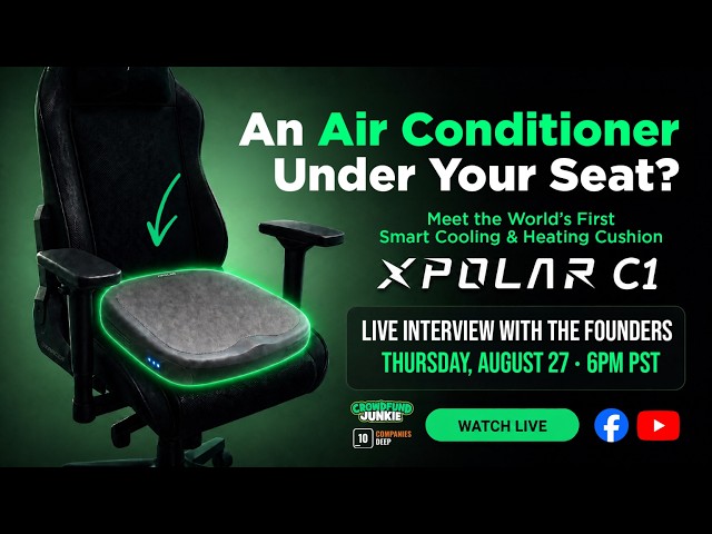 Smart Air Conditioner UNDER a Chair... Does It Actually Work? | XPOLAR C1 LIVE Founder Interview