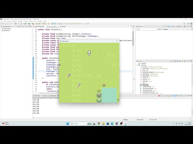 2D Tile Based Java Swing Game (Tile collisions, scrolling world, basic inventory system)