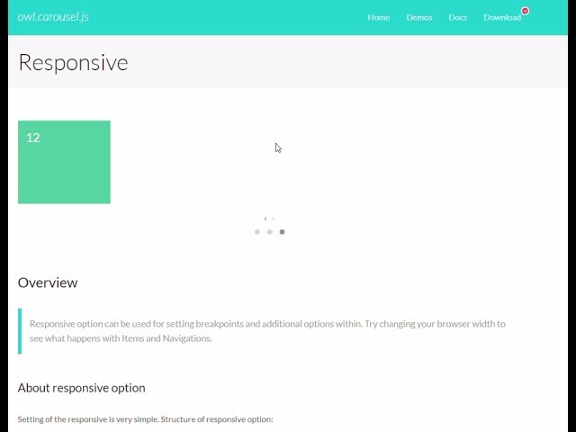 Owl Carousel 2.3.4 Jumping BUG
