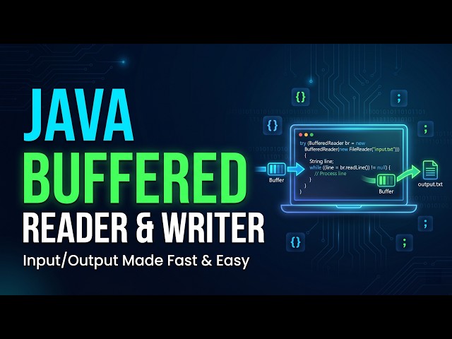 BufferedReader and BufferedWriter in Java | Read, Write, Append | Full Tutorial
