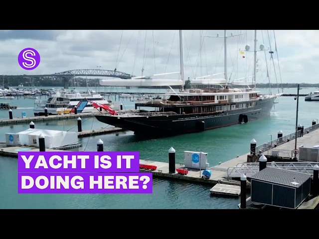 Jeff Bezos’ yacht sails into Auckland - and it has a NZ connection | Stuff.co.nz