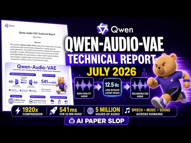 Qwen-Audio-VAE Technical Report (Jul 2026)