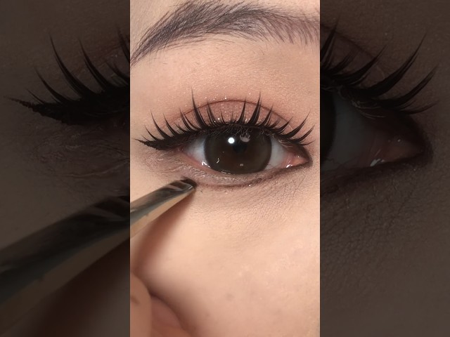 How to get Big Eyes Korean Eye Makeup Tutorial #shorts #makeuptutorial #koreanmakeup #cute #viral