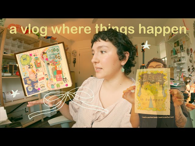 what an artist's week looks like: journaling again, art market, my best print yet / studio vlog 118