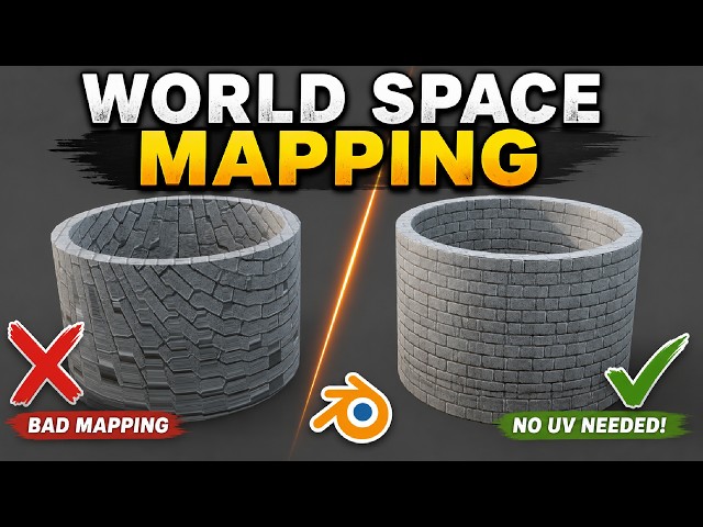 World Space Texture Mapping for Blender: Texture Anything Without UV Unwrapping