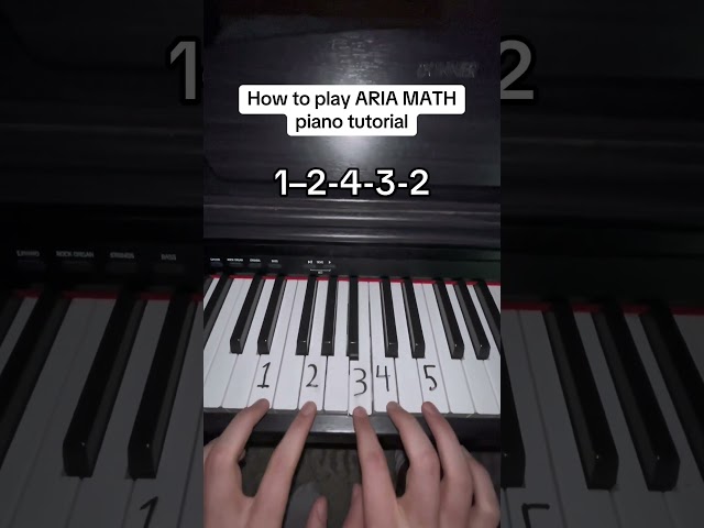 Aria Math from Minecraft - EASY Piano Tutorial #piano #pianocover #pianotutorial #minecraft