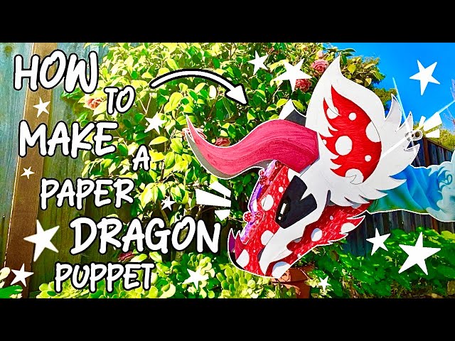 How To Make A Paper Dragon Puppet ☆ Full UPDATED Tutorial ☆ 400k Subscriber Special