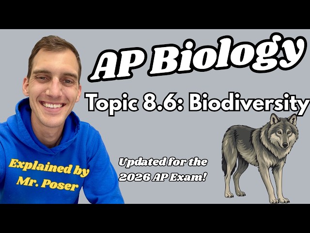 8.6 Biodiversity - AP Biology (Updated 2025-2026)