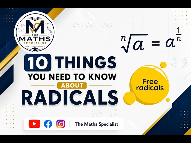 10 Things You Need to Know About Radicals | Maths in Under 60 Seconds
