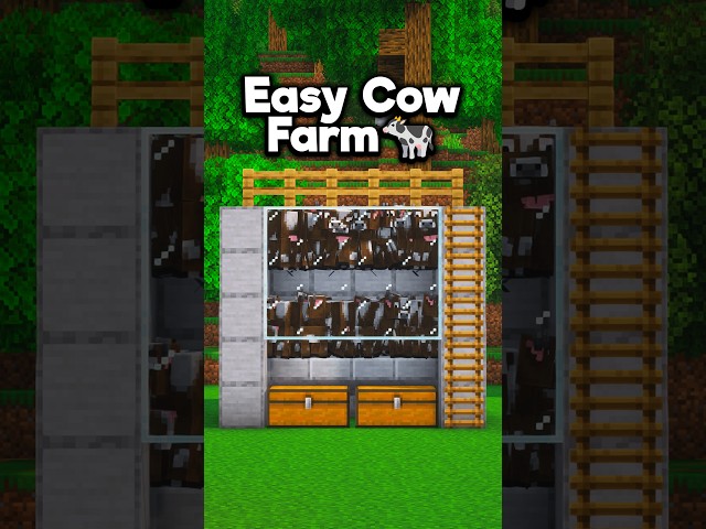 Easy Cow Farm in Minecraft 🐄