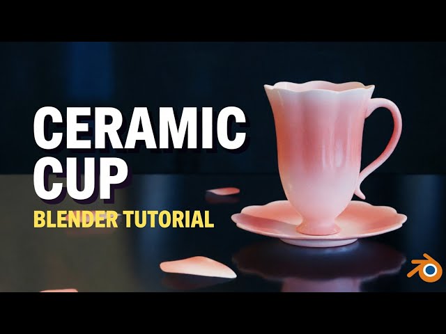 Blender 3d Beginner Tutorial: 3D Modeling & Texturing a Ceramic Cup (Fast & Easy)