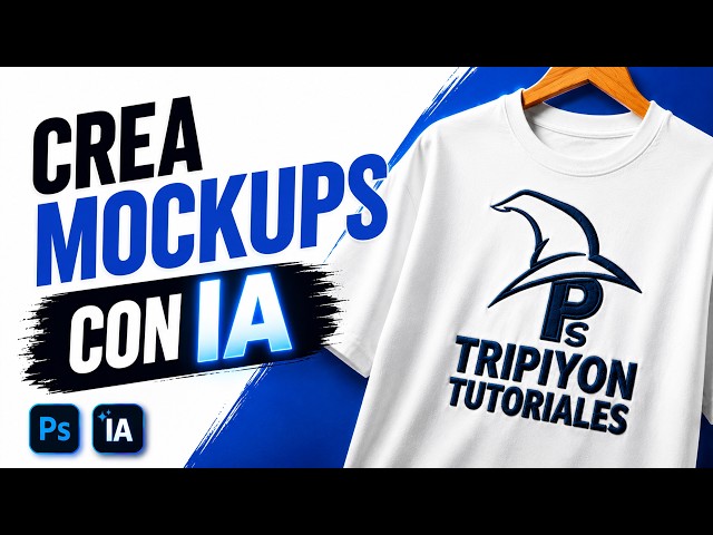 🤯 Crea MOCKUPS PROFESIONALES con IA en Photoshop (SIN DESCARGAR NADA)
