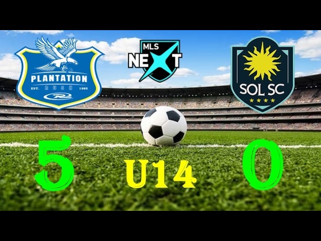 MLS NEXT U14: Plantation FC Rush vs Sol SC 5-0