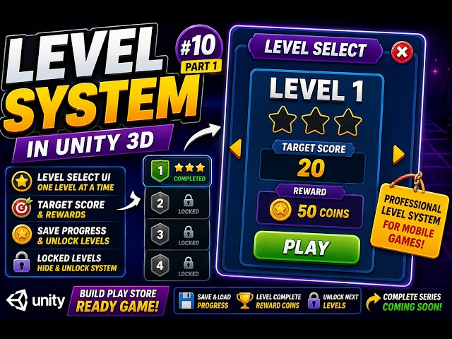 (Ep. 15) I Added a Professional Level System to My Unity Game! 🎮 | Unity 3D Tutorial