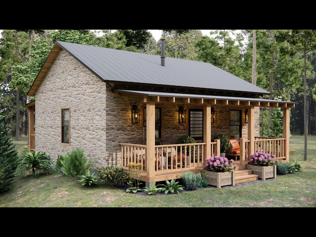 26'x23' (8x7m) Inside a Cozy Small House with Everything You Need - Full tour!!!