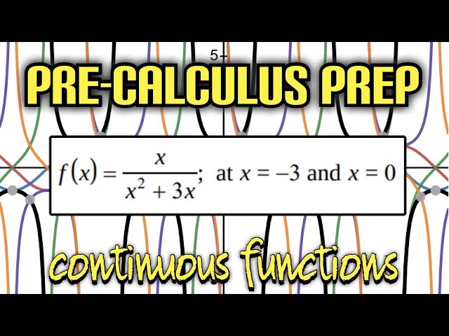 Pre-Calculus Prep: Continuous Functions