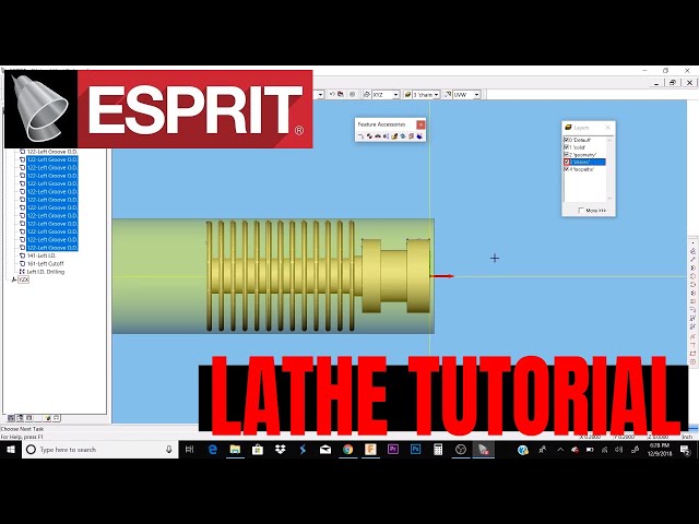 Esprit CAM: Lathe Tutorial