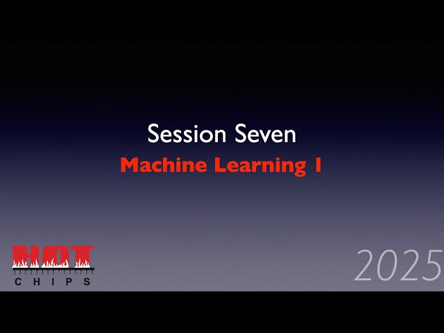HC2025-S7: Machine Learning 1