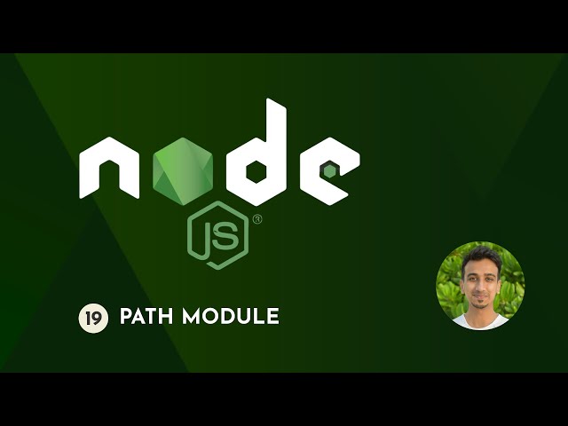 Node.js Tutorial - 19 - Path Module
