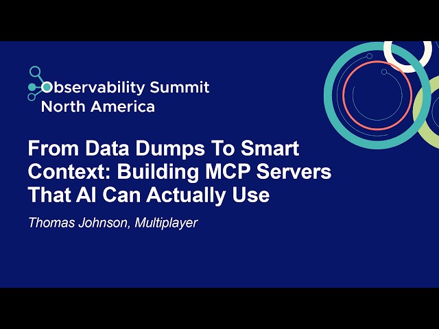 From Data Dumps To Smart Context: Building MCP Servers That AI Can Actually Use - Thomas Johnson