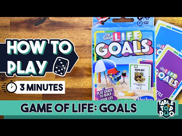 How to Play The Game of Life Goals in 3 minutes (Game of Life Card Game)