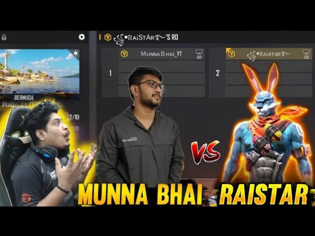 RAISTAR vs MUNNA BHAI _ 1V1 ONE TAP KING VS MUNNA BHAI - MOST AWANTED MATCH _ @Rai Star