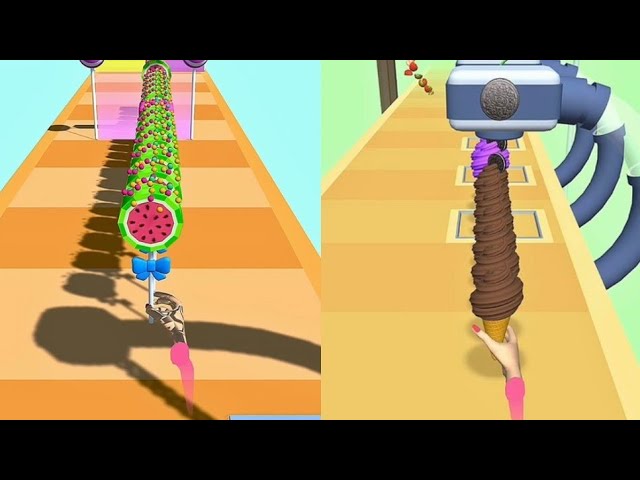 LOLIPOP STACK🍭 VS ICECREAM STACK🍦 GAMEPLAY