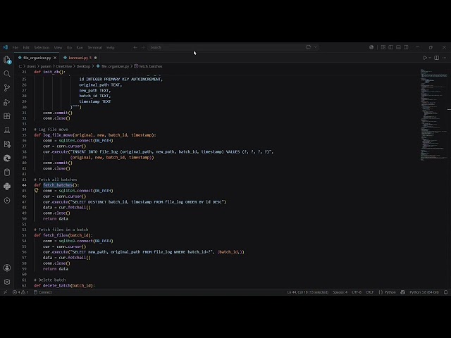 Python project explanation 
