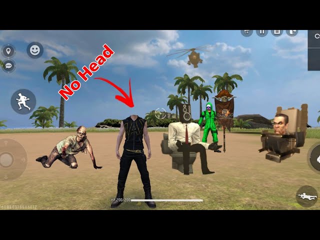 Make No Head Player script in craftland free fire india