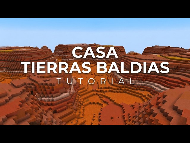 MINECRAFT: Cómo construir una casa sólo con materiales de tierras baldias (badlands) | TUTORIAL