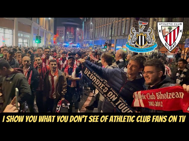 Athletic Club and Newcastle United fans MEET UP TOGETHER in the Champions League !!!!