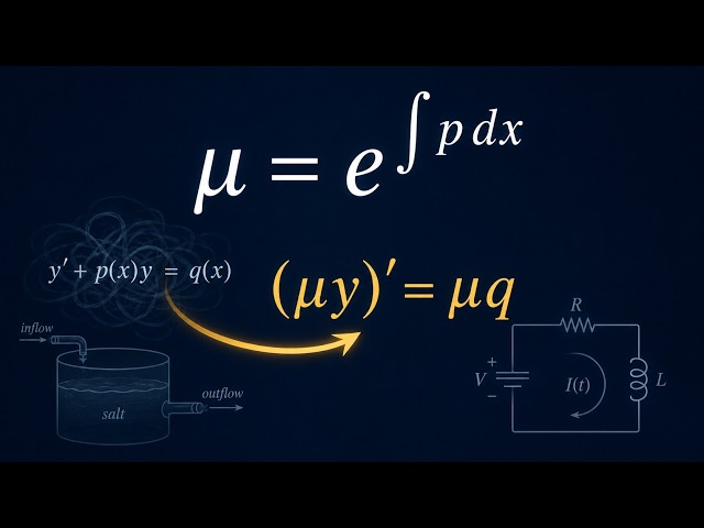 Ep 4: The Trick That Turns a Mess Into a Derivative | First-Order Linear Equations