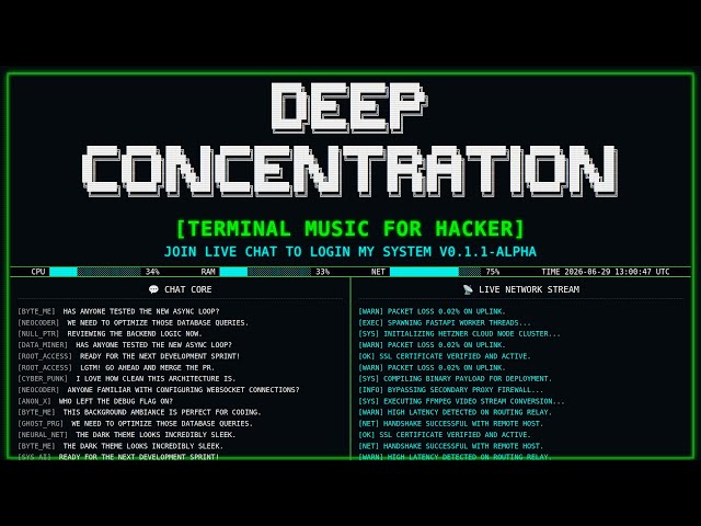 Cyberpunk Debugging Deep Work Music – Code Flow